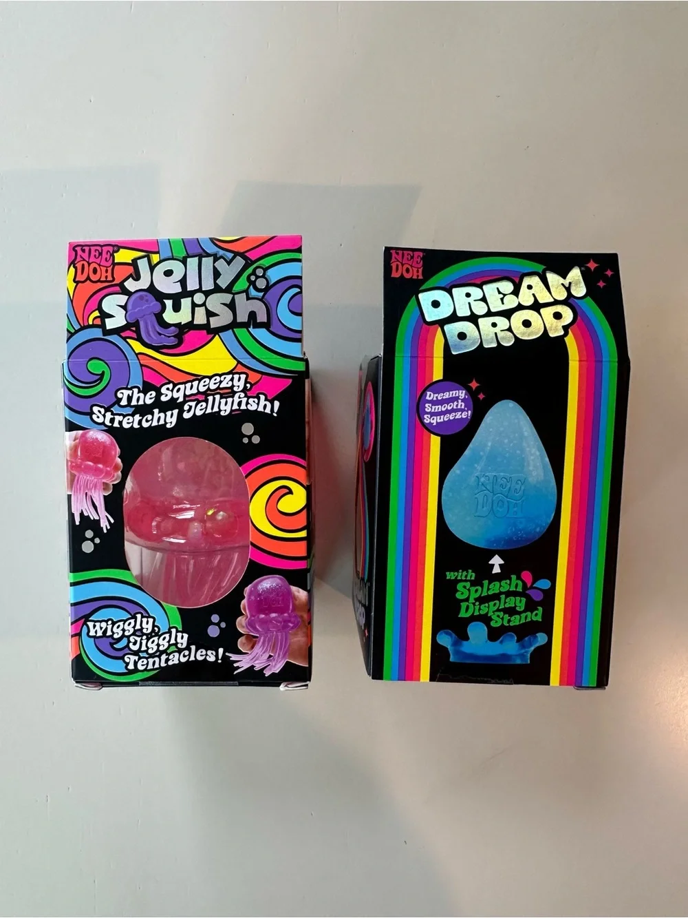 💗✨ Fun Pink Bundle – Pink Jelly Squish NeeDoh & Pink Dream Drop Needoh ✨💗